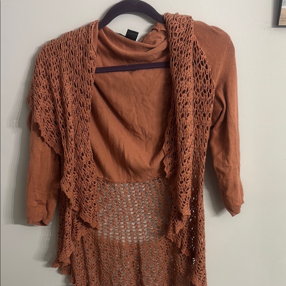 ⭐️2/$10 - Venue orange cardigan